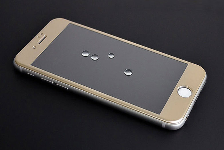 Full Cover защитное стекло для iPhone 7 / iPhone 8 4.7" - Gold - фото 2 - id-p493826782