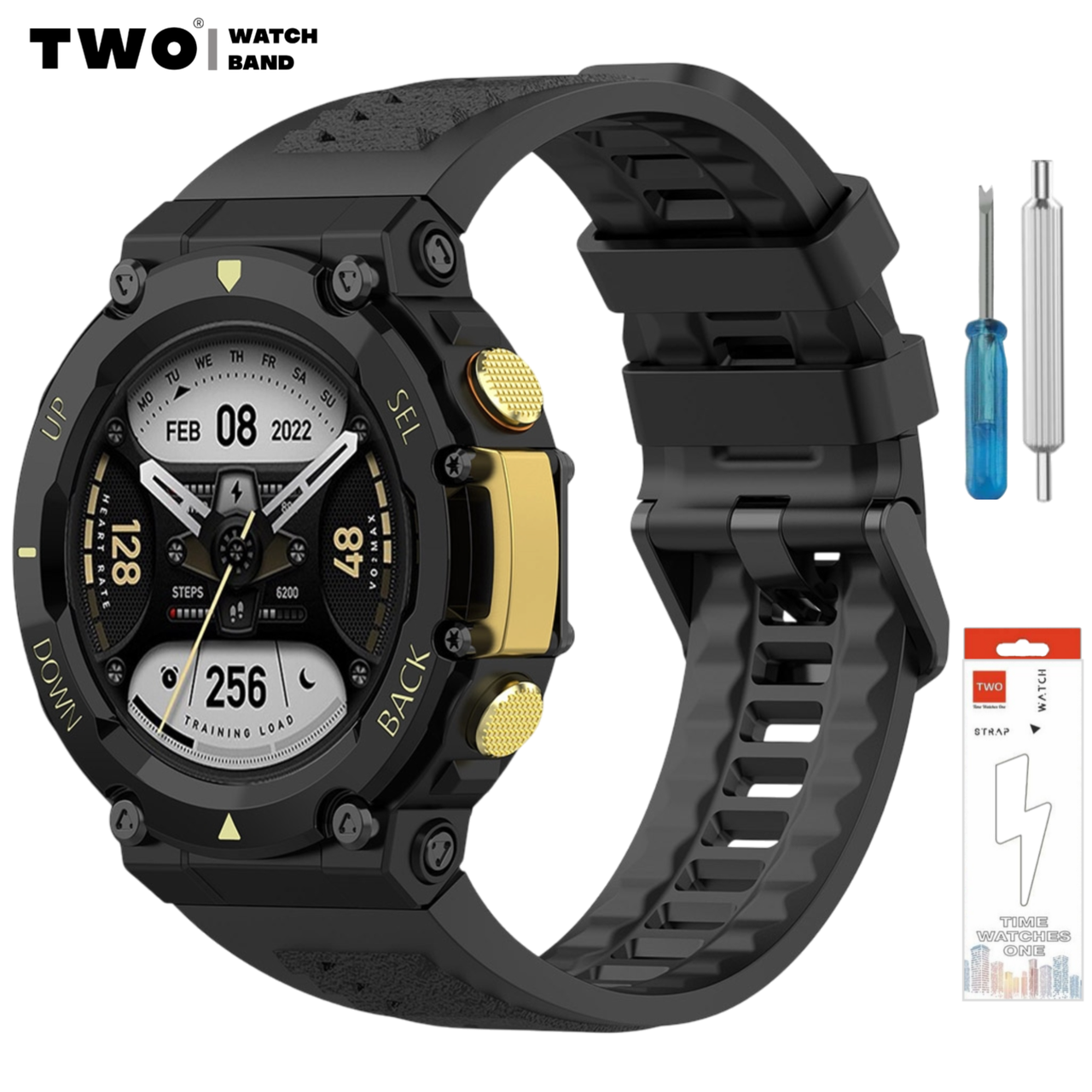 Ремінець для Amazfit T-Rex 2 (А2169/ А2170) Чорний