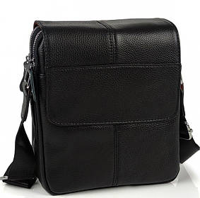 Шкіряна сумка чоловіча 21х24х6, барсетка через плече м'яка, месенджер для гаджетів BEXHILL TD-21334A