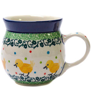 Чашка керамічна 0,25 л Бочечка Жовті пухнастики