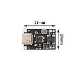 Модуль заряду TYPE-C 4.5V-12V 3A DC для заряджання та розряджання Li-ion 18650 із захистом, фото 2