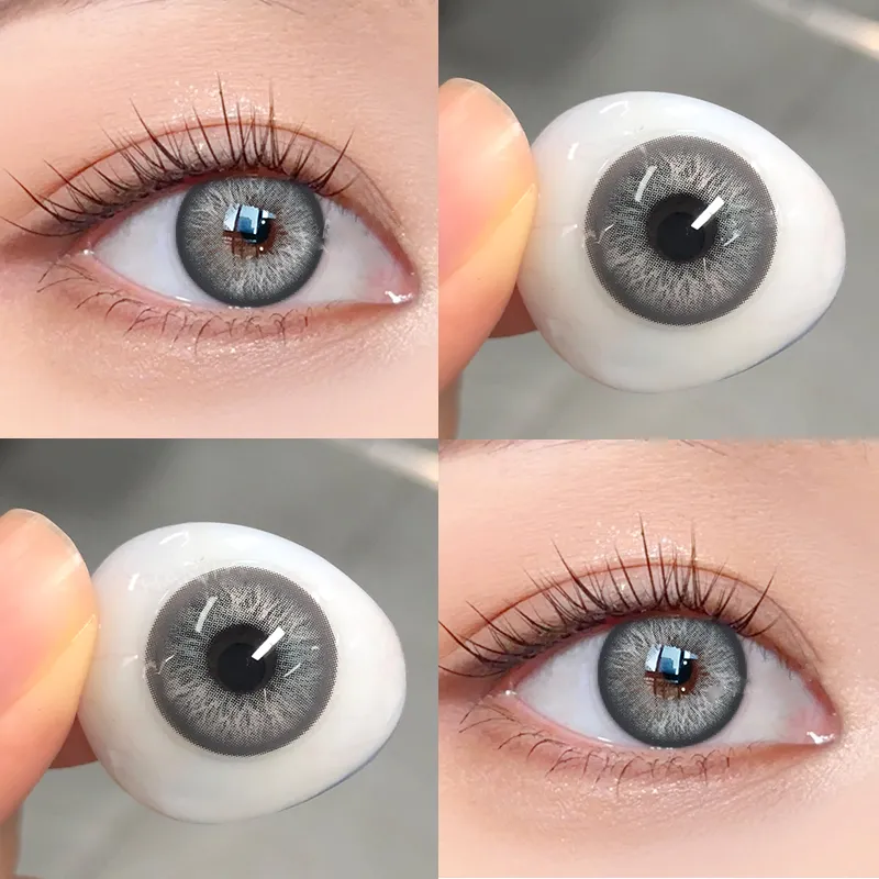 Сірі Лінзи Тейлор Грей | Кольорові лінзи для краси ( Нульовки ) |  Натуральні-Природні | Для світлих - чорних очей, фото 1