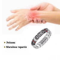 Магнітний браслет для здоров'я Type D3 20 см сріблястий, фото 6