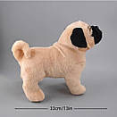 М'яка іграшка мопс 33 см плюшеве цуценя песик іграшковий мопс реалістичний goldendog, фото 5