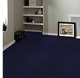 Самоклеючий ковролін «Синій» 50×50 см для підлоги та котів | Антидрапка, коврова вінілова плитка, фото 6