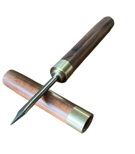 Ніж для пуєру NarodFarma інструмент для розколювання чаю, дерев'яна ручка, лезо з нержавіючої сталі, фото 1