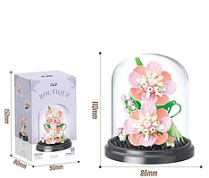 Конструктор Квіти в колбі 226 деталі для збирання декоративної композиції