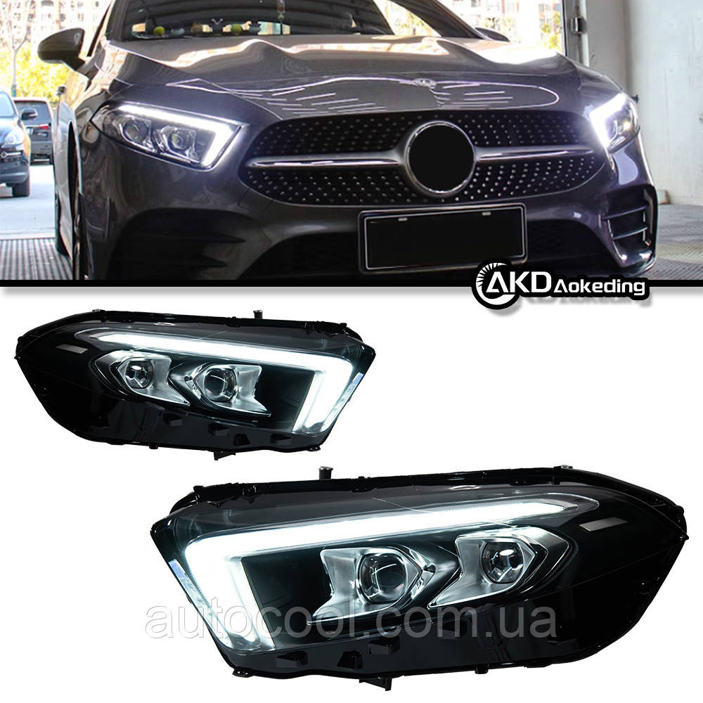 Передні лід фари Mercedes A-клас W177 A200 A180 2018-2021 р.в., фото 1