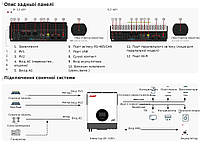 Гібридний Інвертор Must 10 кВт 48 В PV19-10048 EXP 2MPPT, фото 2