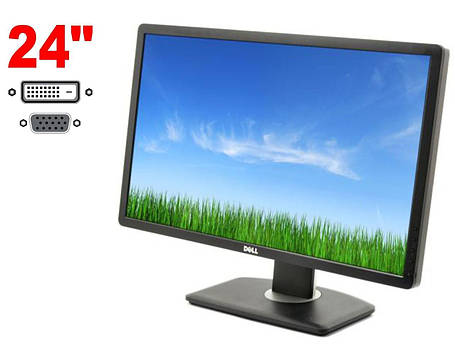 Монітор Dell P2412Hb / 24" (1920x1080) IPS / 1x DVI, 1x VGA, 2x USB 2.0, 1x USB Type-B / VESA 100x100 / Pivot, фото 1