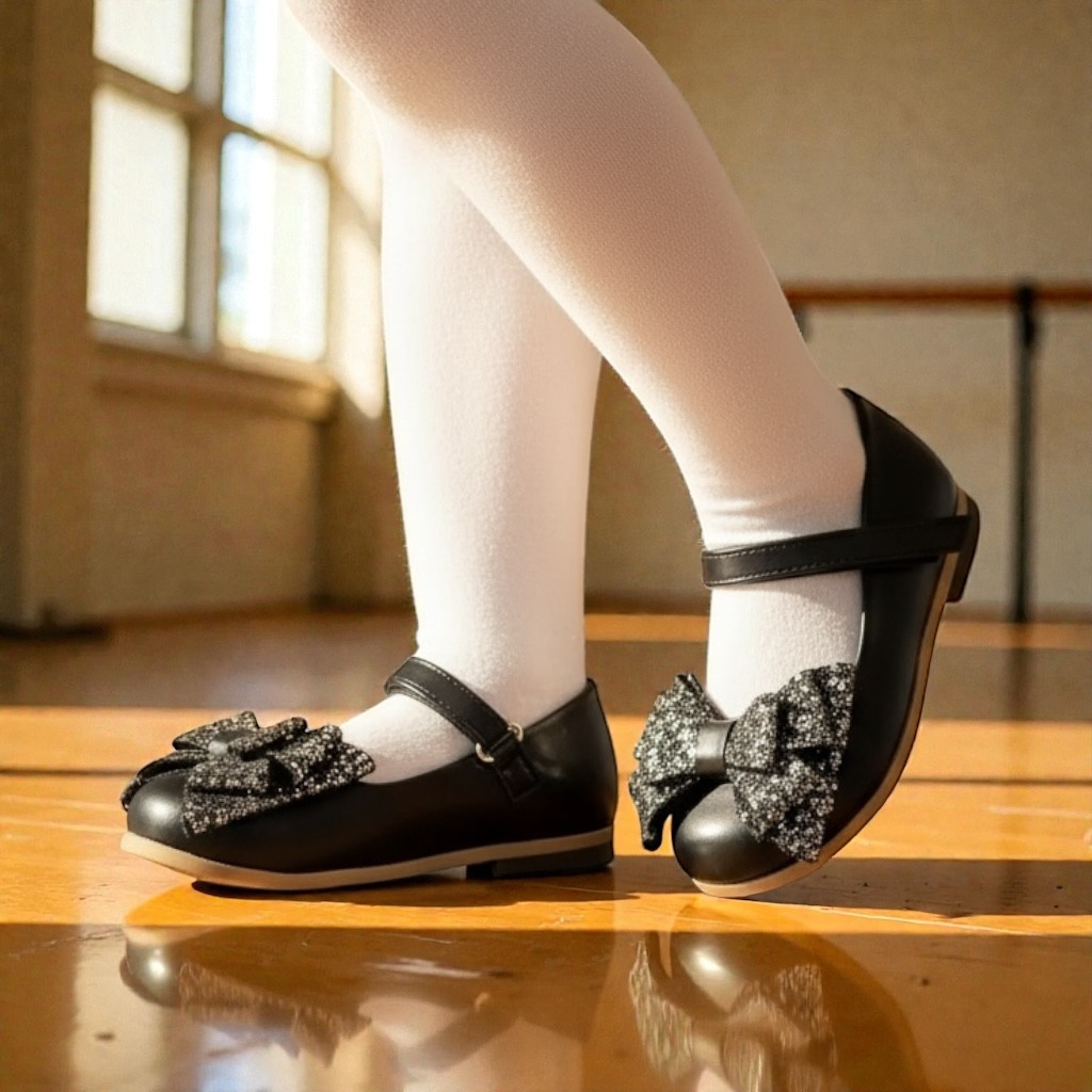 Дитячі святкові туфельки, ошатне взуття для дівчаток із супінатором. Розмір:. 22,23, фото 1