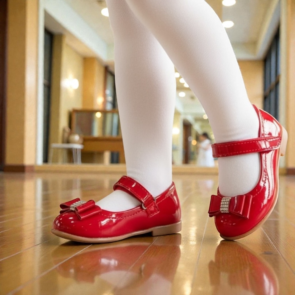 Дитячі святкові туфельки, ошатне взуття для дівчаток із супінатором. Розмір:19,20, фото 1