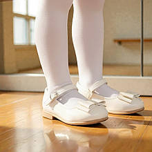 Дитячі святкові білі туфельки, ошатне взуття для дівчаток із супінатором. Розмір: 21-25