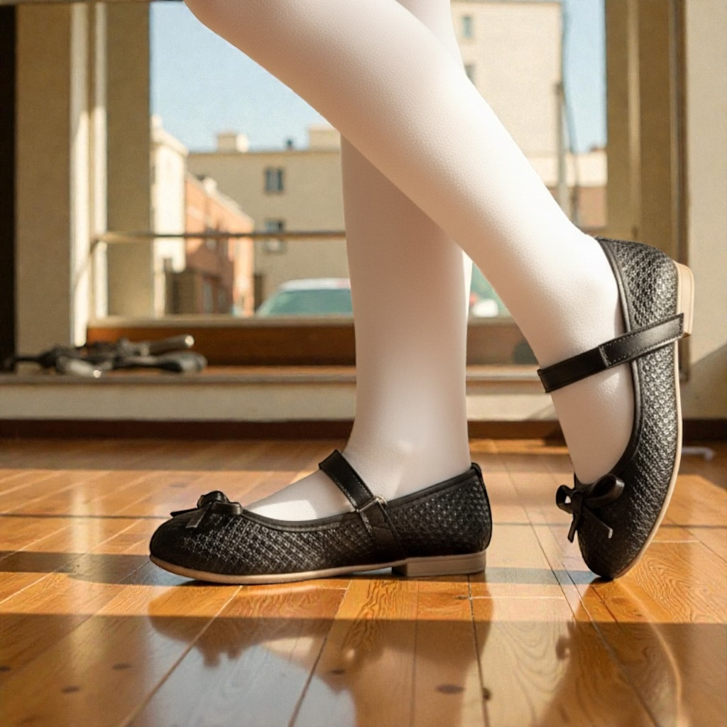 Дитячі святкові туфельки, ошатне взуття для дівчаток із супінатором. Розмір:.26-28, фото 1