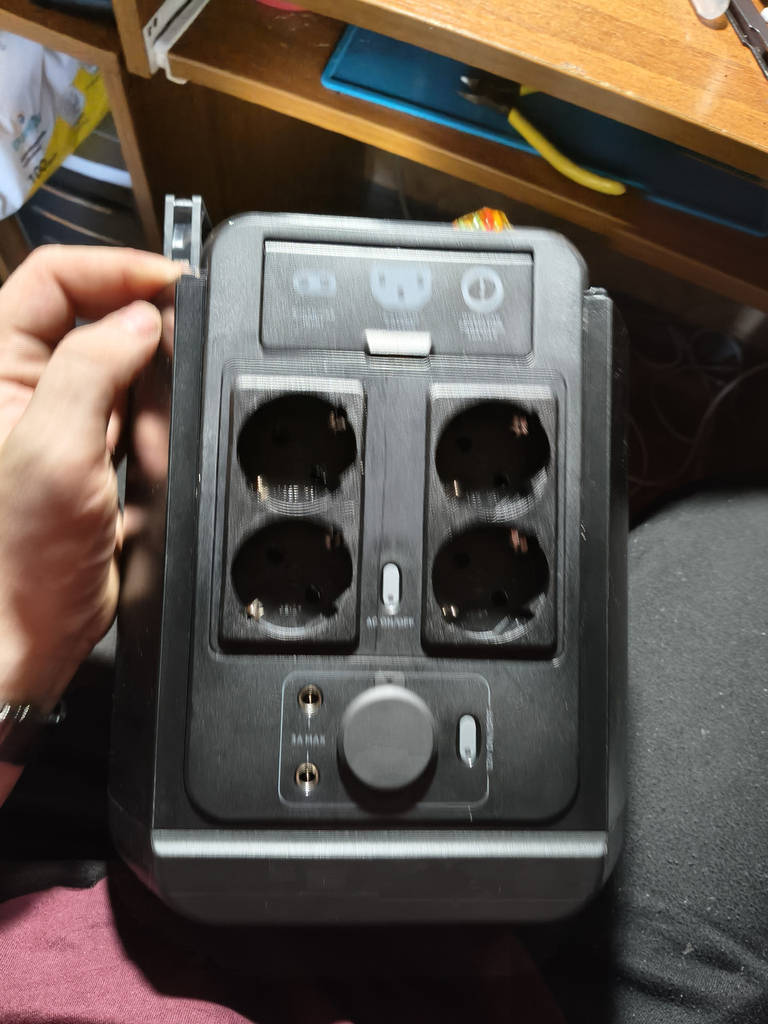 Розетка для EcoFlow, подвійна європейська, колір: чорний - фото покупців 1