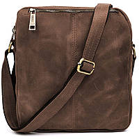 Сумка месенджер чоловіча вертикальна через плече TARWA Коричневий RC-60121-3md