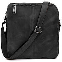 Сумка месенджер чоловіча вертикальна через плече TARWA Чорний RA-60121-3md