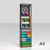 Торгівельний стенд Hoco A2 (полиця з гачками) 600х300х2400 мм