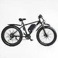 Электровелосипед Corso «Hunter» 26" рама алюминиевая 19 , двигатель 500W (АКБ 48V15Ah)