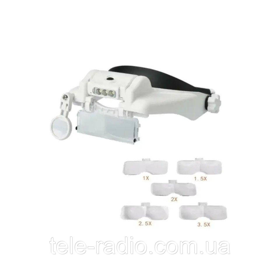 Бінокуляр MG81000G окуляри бінокулярні зі світлодіодною підсвіткою, фото 1