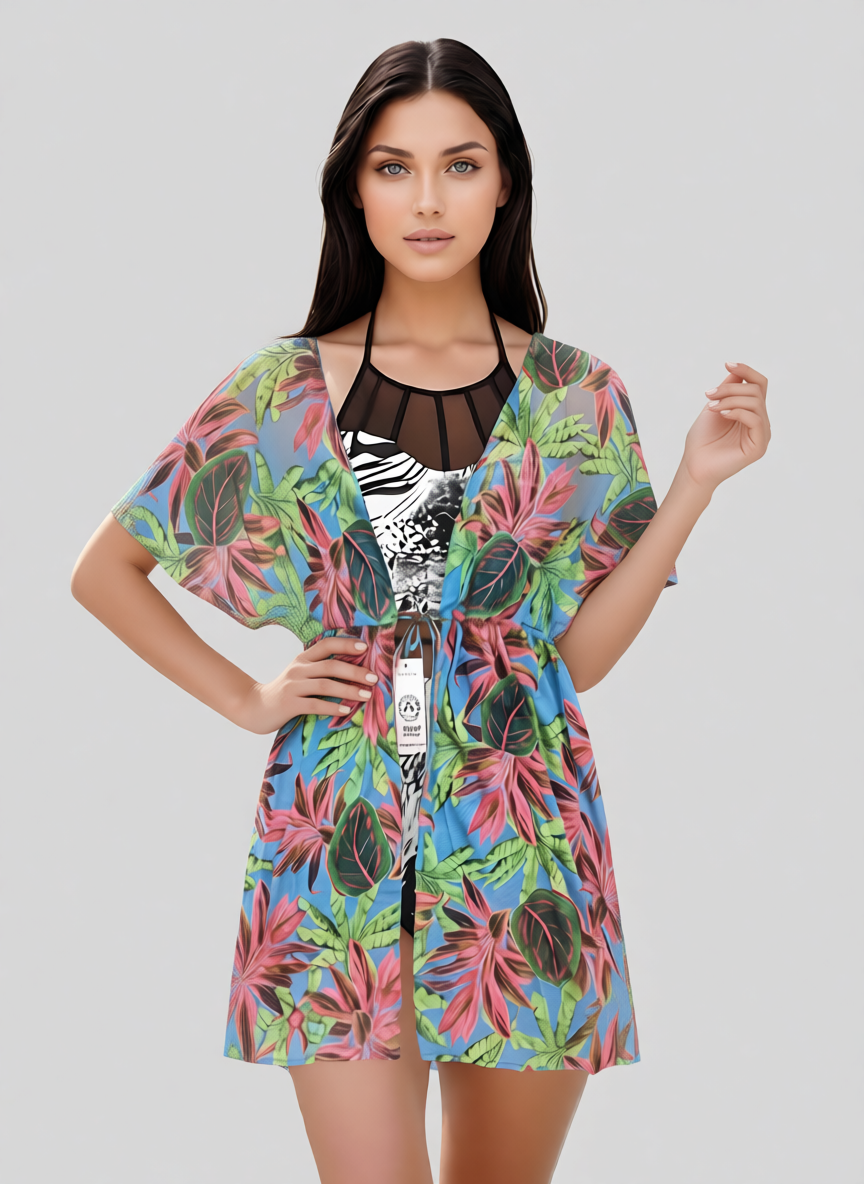 ОПТТуника халатиком Джемма Samegame 805 голубой(В НАЛИЧИИ ТОЛЬКО 44 46 48 УКР р-ры)