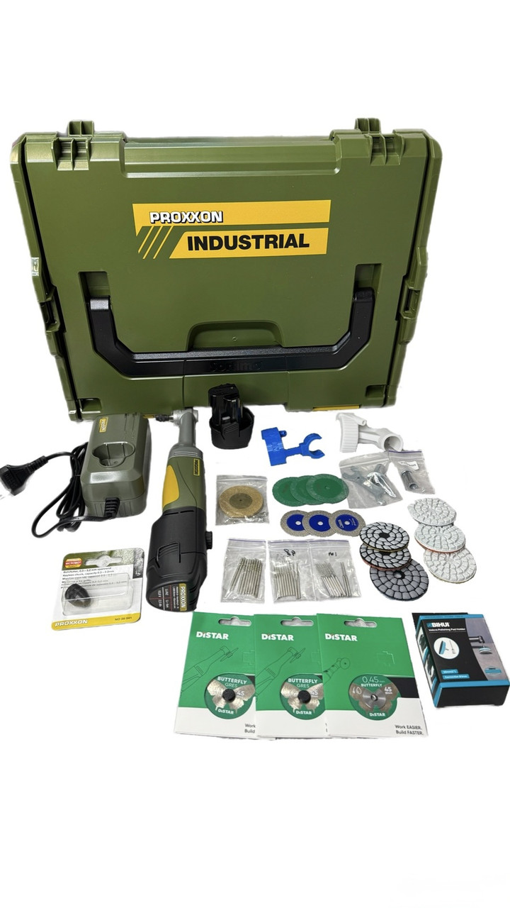 Комплект PROXXON MEGA: акумуляторний PROXXON LWB/A (29805) з 2 АКБ з набором аксесуарів, фото 1