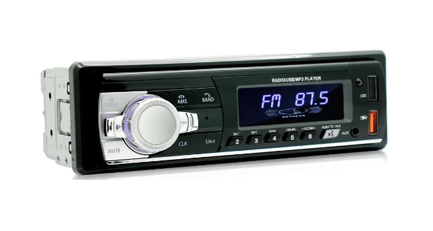 Автомобільна магнітола JSD-521 з Bluetooth та двома USB-портами для відтворення музики Чорна