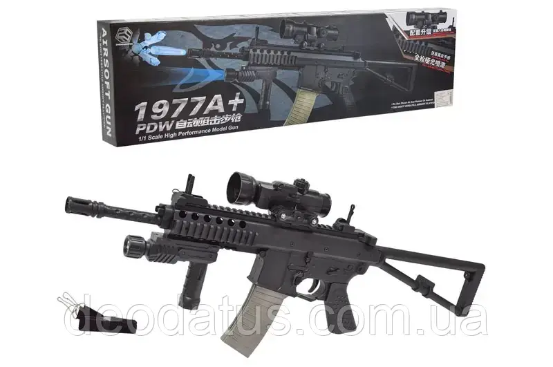 Дитячий автомат 1977A+ в коробці - 73,5x21x6,5 см, розмір іграшки - 71 см, фото 1