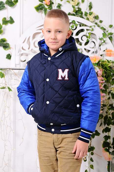 Детская куртка на мальчика трансформер демисезонная "Бомбер" - фото 1 - id-p493855769