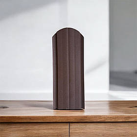 Євроштахети 105 мм мат коричневий 8017  (металеві штахети для паркану)