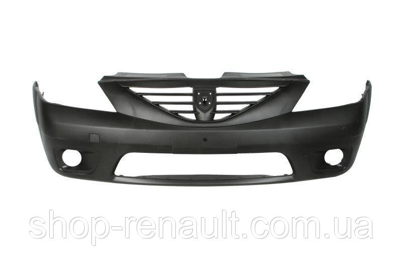 Бампер передній Dacia Logan MCV 2007-2009 з отворами під ПТФ