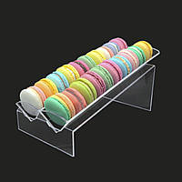 Прозора підставка для макарон 2 віділення