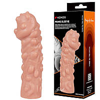 Насадка на член Kokos Penis Sleeve PS 003 для збільшення ерекції та покращення відчуттів розмір L