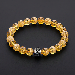 Цитрин Ø8 браслет, 0577ТЦ