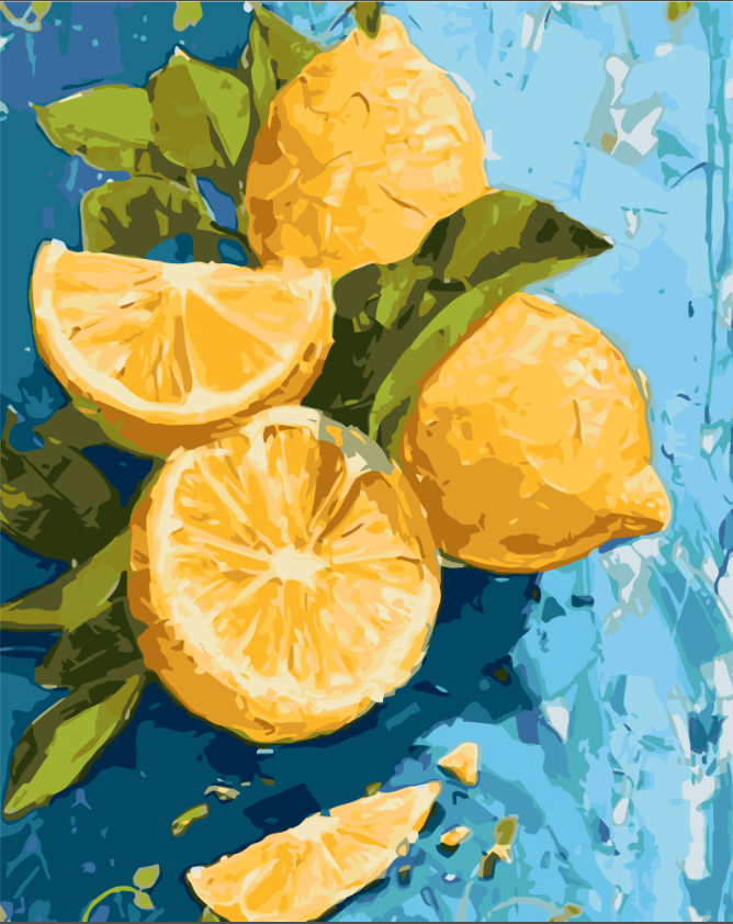 Картина за номерами натюрморт Аромат цитрусу 40х50см Origami LW3527, фото 1