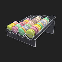Прозора підставка для макарон на 4 віділення