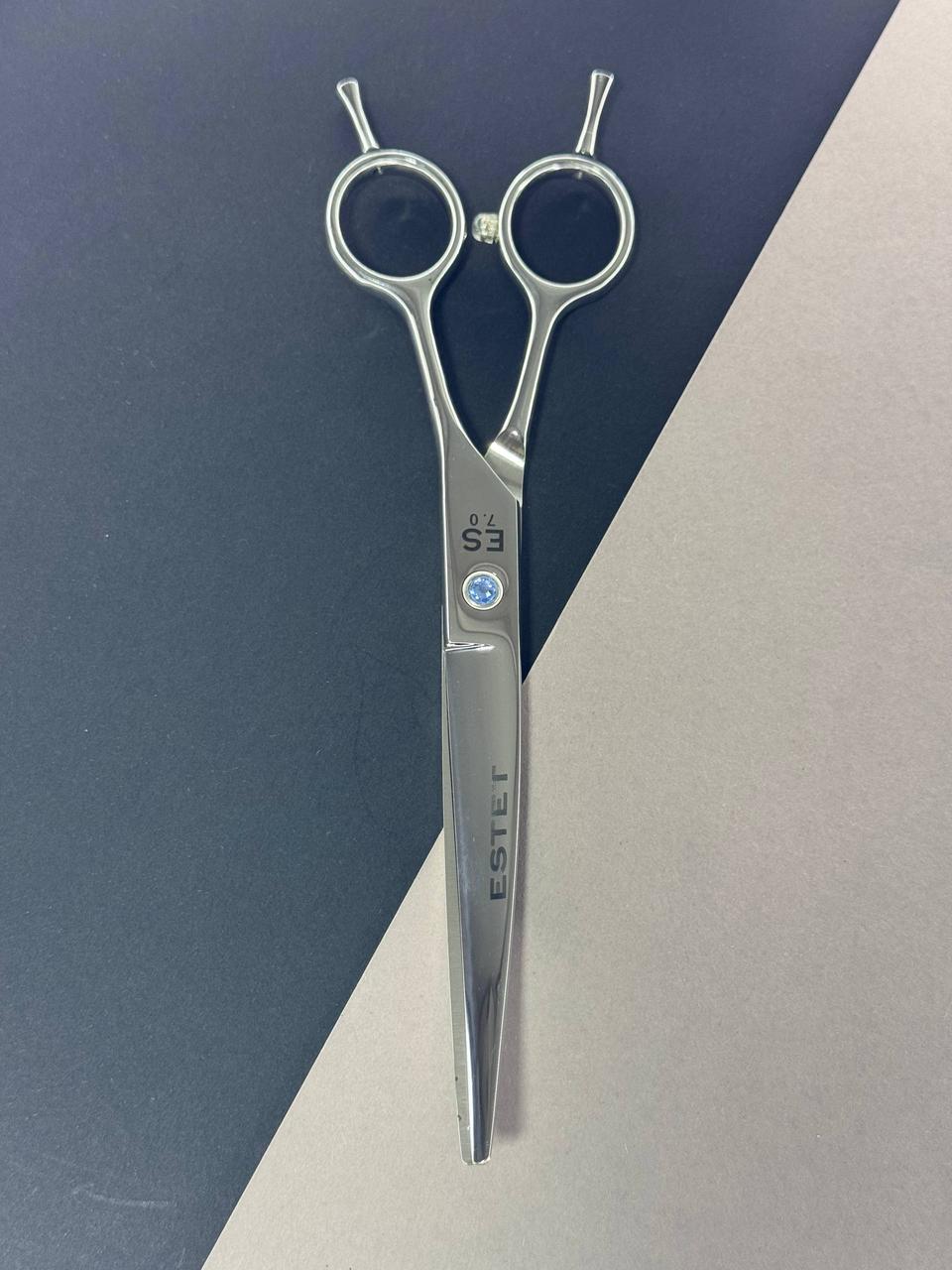 Ножиці для ГРУМЕРІВ «ЕСТЕТ» вигнуті, розмір 7,0, фото 1