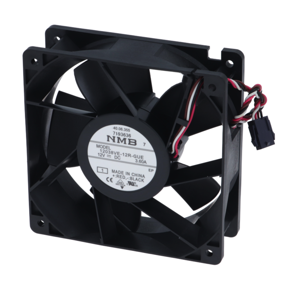 Вентилятор охолодження 12V 3.60A для пароконвектомату Rational iCombi Pro/iCombi Classic (арт. 40.06.355P)