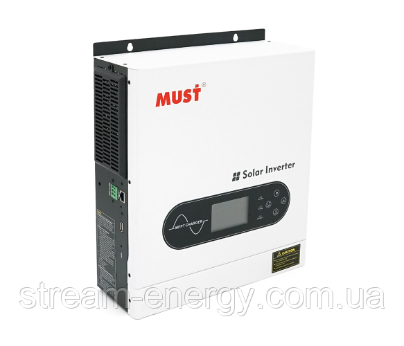 Гібридний інвертор MUST PV18-2012ECO, 2000W, 12V, струм заряду 80A, фото 1