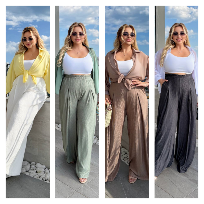 Штани гофре хвиля батал, фото 1