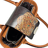 Сумка-кошик "Леопард" із натуральної шкіри Silver Taurus 7909., фото 5