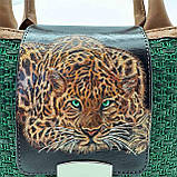 Сумка-кошик "Леопард" із натуральної шкіри Silver Taurus 7909., фото 9