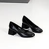 Чорні туфлі в офіс зручний середній підбор в асортименті, фото 4