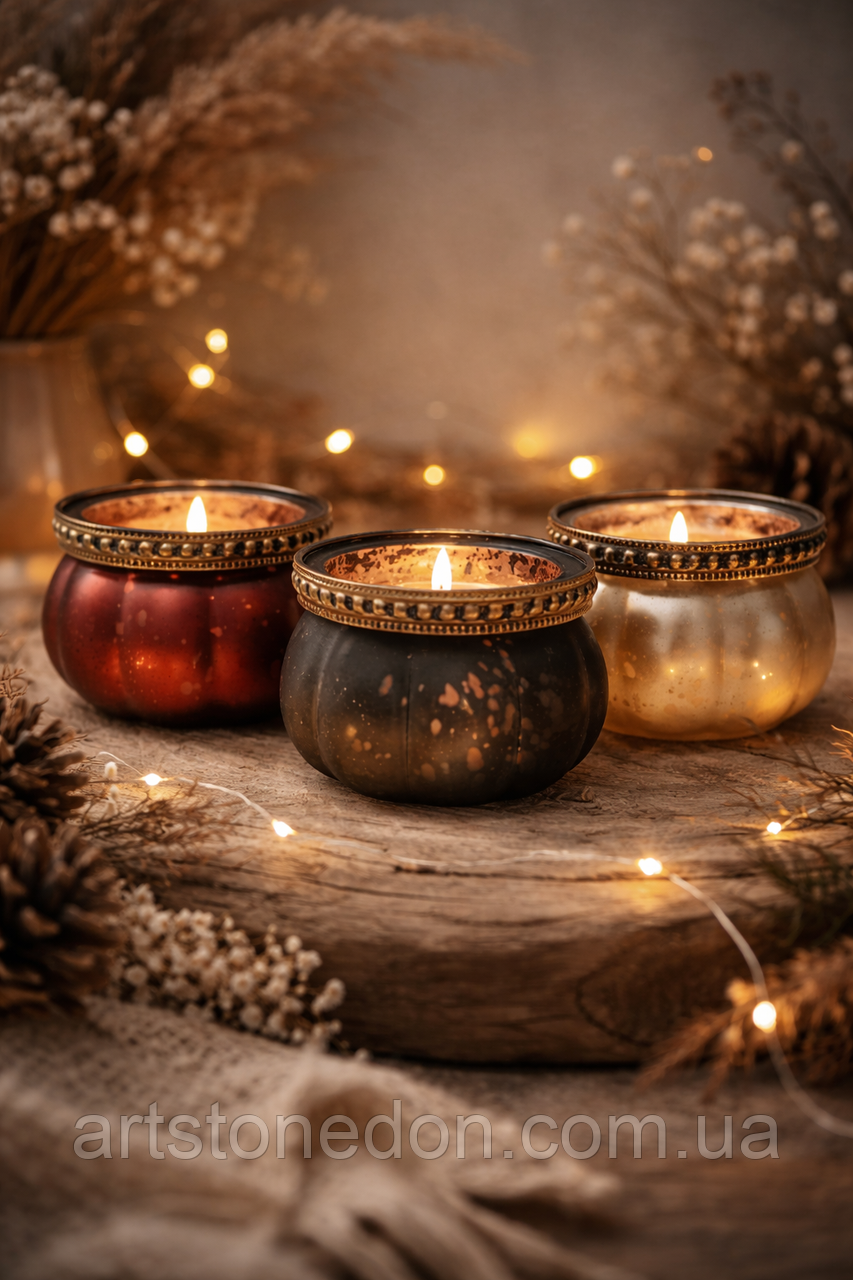 Підсвічник скляний 6×8 см, фото 1