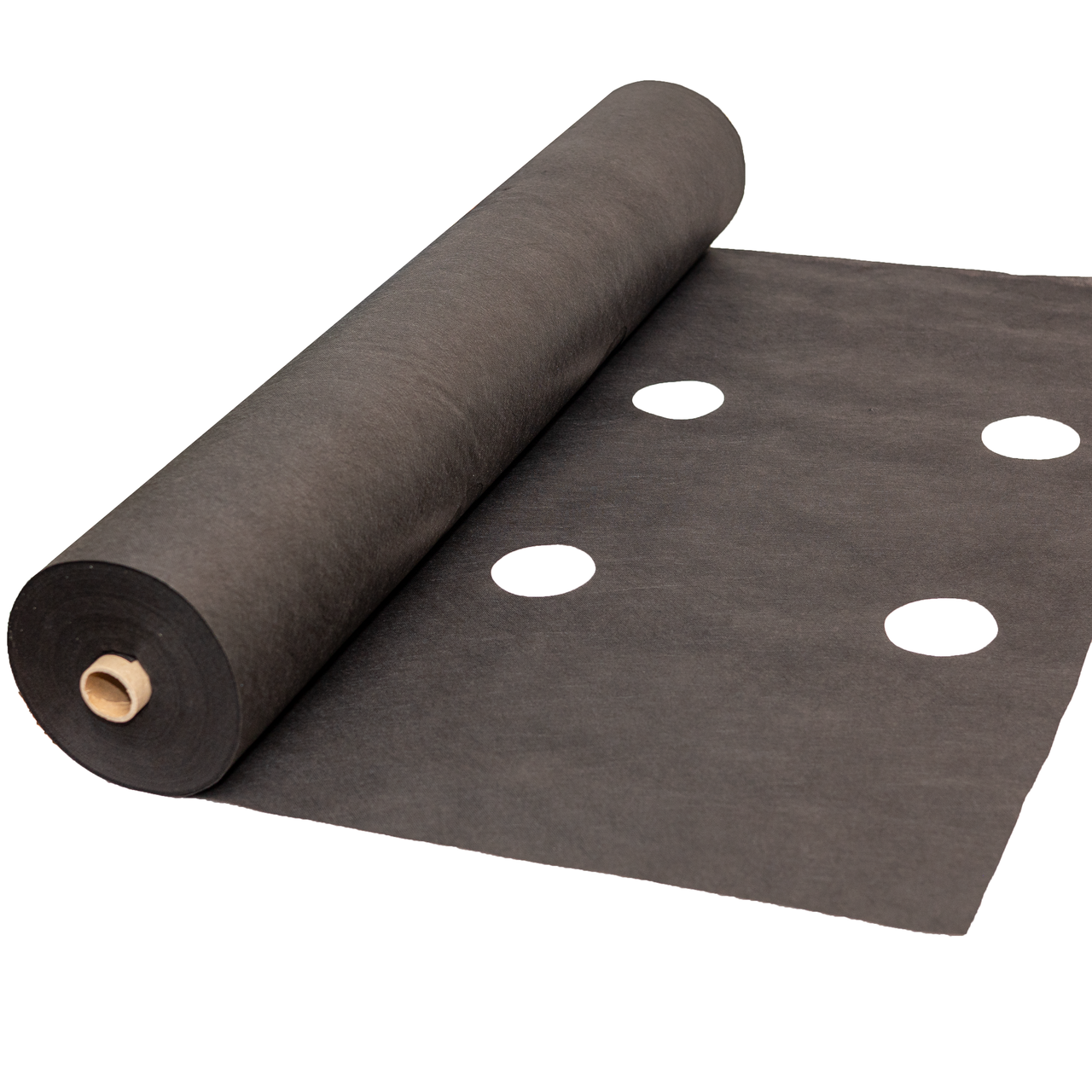 Агроволокно 90 г/м², 1.07×50 м чорне з перфорацією 2 отвори, фото 1