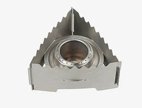 H2 — туристична спиртівка з 3 металевими пластинами, спиртова пальник, міні піч, нержавіюча сталь, похідна спиртівка