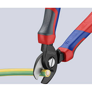 Ножиці для різання кабелів, Ø15 мм / 50 мм2, 165 мм KNIPEX 95 12 165, фосфатовані, фото 2