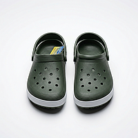 Сабо крокси (пінка) темно-сині з білою смугою | Чоловічі, Пляжні, Розміри 41-45