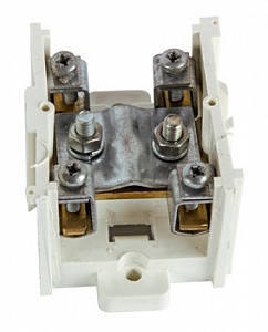 Клемна колодка магістральна 1х95 мм²/4х16 мм² з латунним контактом для DIN-рейки