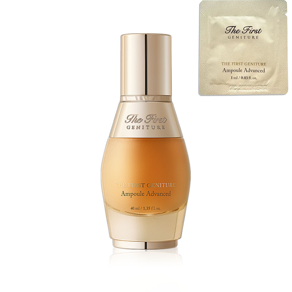 O HUI The First Geniture Ampoule Advanced 1 ml — преміум антивікова ампула для пружності та сяйва шкіри обличчя, фото 1